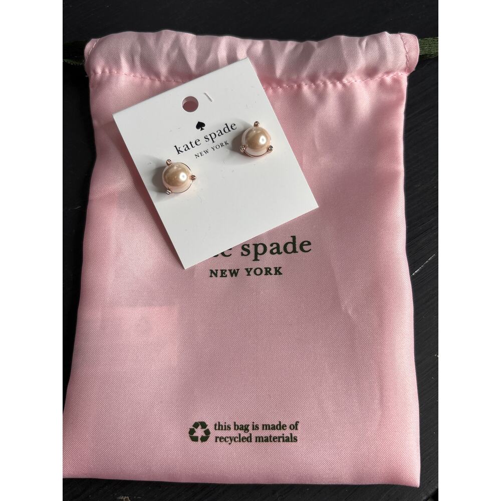 Kate Spade NWT Rise And Shine Stud Earrings In Blush Multi Dainty Party Wedding
